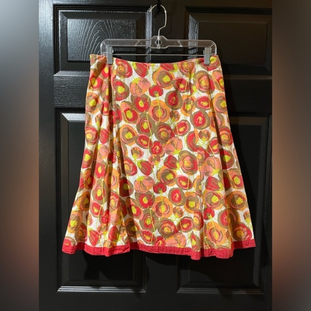 Boden Poppy Cotton Skirt